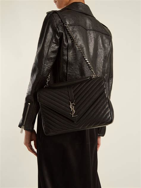 large ysl college|COLLEGE LARGE IN QUILTED LEATHER .